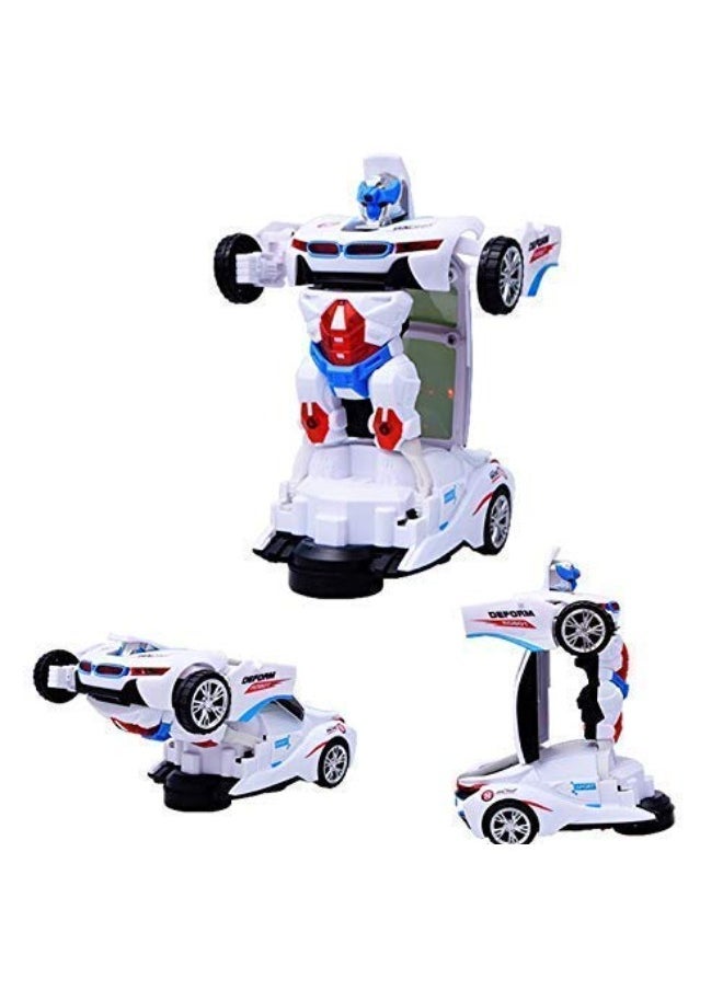 2-in-1 Deform Robot Car Toy for Kids – Automatic Transforming Car with Bump and Go Action