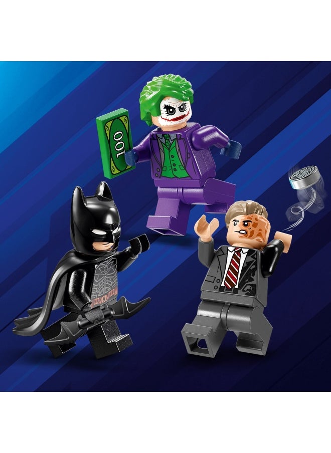 DC Batman: Batman Tumbler vs. Two-Face & The Joker - Batmobile Car Toy with 3 Minifigures - Super Hero Set - Gift for 8 Plus Year Old Boys, Girls and Dark Knight Fans 76303 (429 pieces)