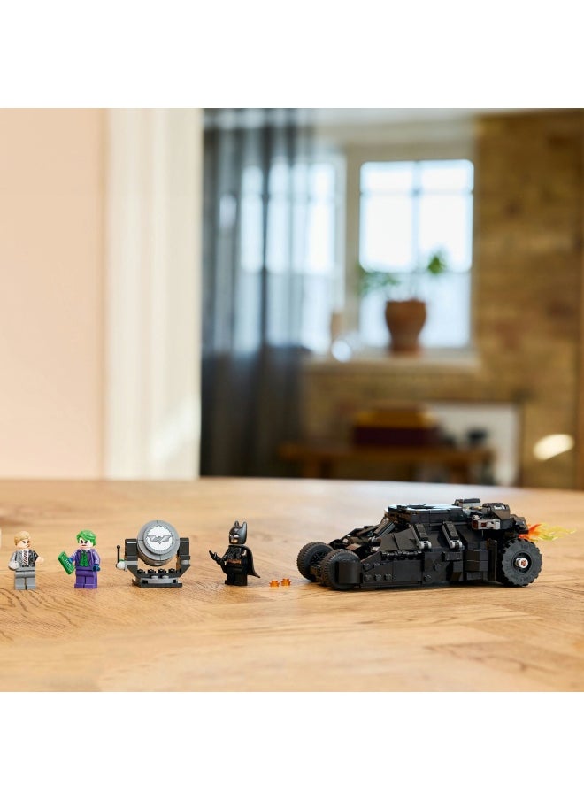 DC Batman: Batman Tumbler vs. Two-Face & The Joker - Batmobile Car Toy with 3 Minifigures - Super Hero Set - Gift for 8 Plus Year Old Boys, Girls and Dark Knight Fans 76303 (429 pieces)