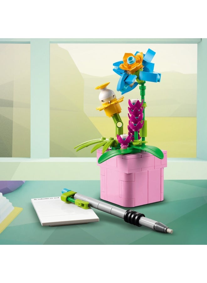 Creator 3in1 Typewriter with Flowers Toy - Transforms into a Keytar Model or a Flowerpot with Pen & Notebook - Building Set for 8+ Year Old Girls & Boys - Creative Birthday Gift - 31169 (363 pieces)