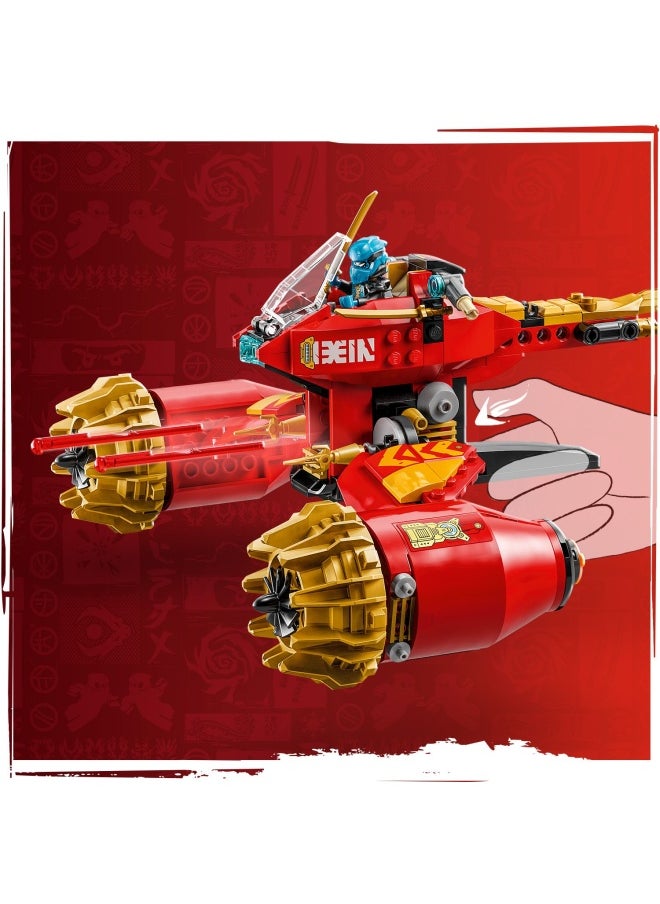 NINJAGO Kai’s Mech Storm Rider - Ninja Toy with a Flying Motorbike, Action Figure & 3 Minifigures - Birthday Gift Idea for 7 Plus Year Old Boys, Girls and Dragons Rising Fans 71830 (333 pieces)
