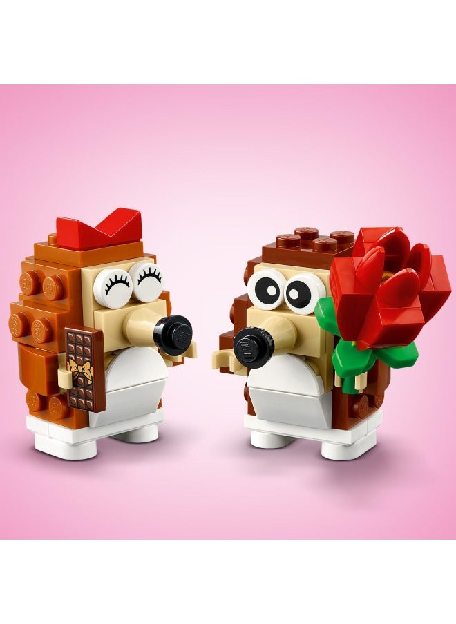 Hedgehog Picnic Date, Animal Toy Playset for 8 Plus Year Old Girls & Boys, Nature Building Set with Mushroom Model and 2 Figures, Birthday Gift for Kids Who Love Imaginative Play 40711 (166 pieces)