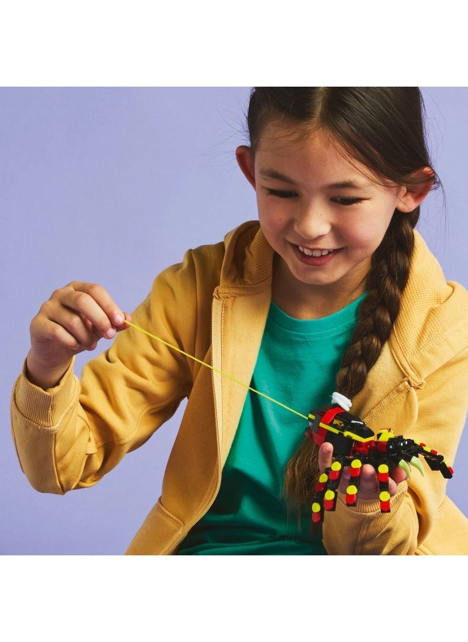 Creator 3in1 Wild Animals: Surprising Spider Toy - Transforms into a Scorpion Figure or a Snake - Building Set for Nature-Loving 7+ Year Old Boys & Girls - Creative Birthday Gift - 31159 (153 pieces)