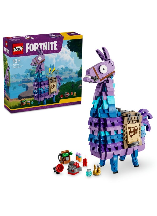 Fortnite Supply Llama, Video Game Character Toy for Boys & Girls, Building Set Makes a Great Kids' Bedroom Decoration, Collectible Birthday Gifts for Gamers 77071 (691 pieces)