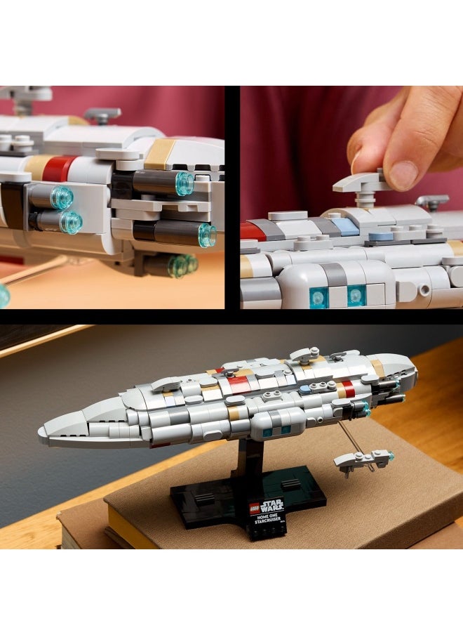 Star Wars 75405 Home One Starcruiser Building Set for Adults, Collectible Build-and-Display Starship Model with a Stand, Birthday Gift Idea for Men, Women and Teenage Fans of Return of The Jedi (559 pieces)