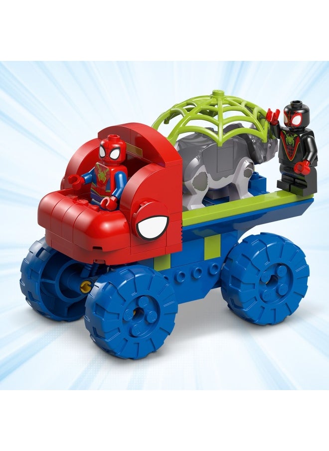 Marvel Team Spidey Dino Crawler Rescue Truck, Buildable Super Hero Vehicle Toy and Dinosaur Set, Gift for 4 Plus Year Old Boys, Girls and Fans of the Spidey and His Amazing Friends Show 11199 (136 pieces)