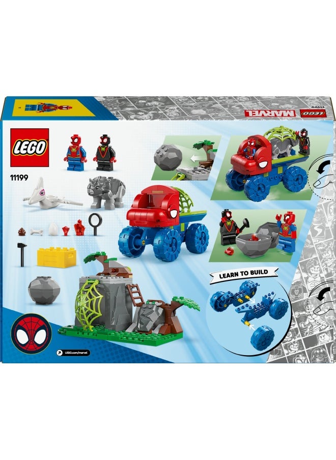 Marvel Team Spidey Dino Crawler Rescue Truck, Buildable Super Hero Vehicle Toy and Dinosaur Set, Gift for 4 Plus Year Old Boys, Girls and Fans of the Spidey and His Amazing Friends Show 11199 (136 pieces)