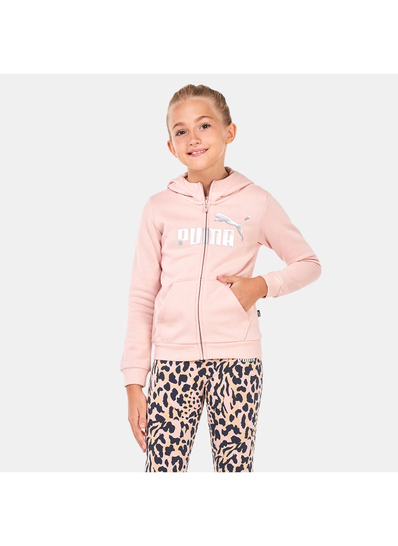 Kids' Essentials+ Logo Full-Zip Hoodie