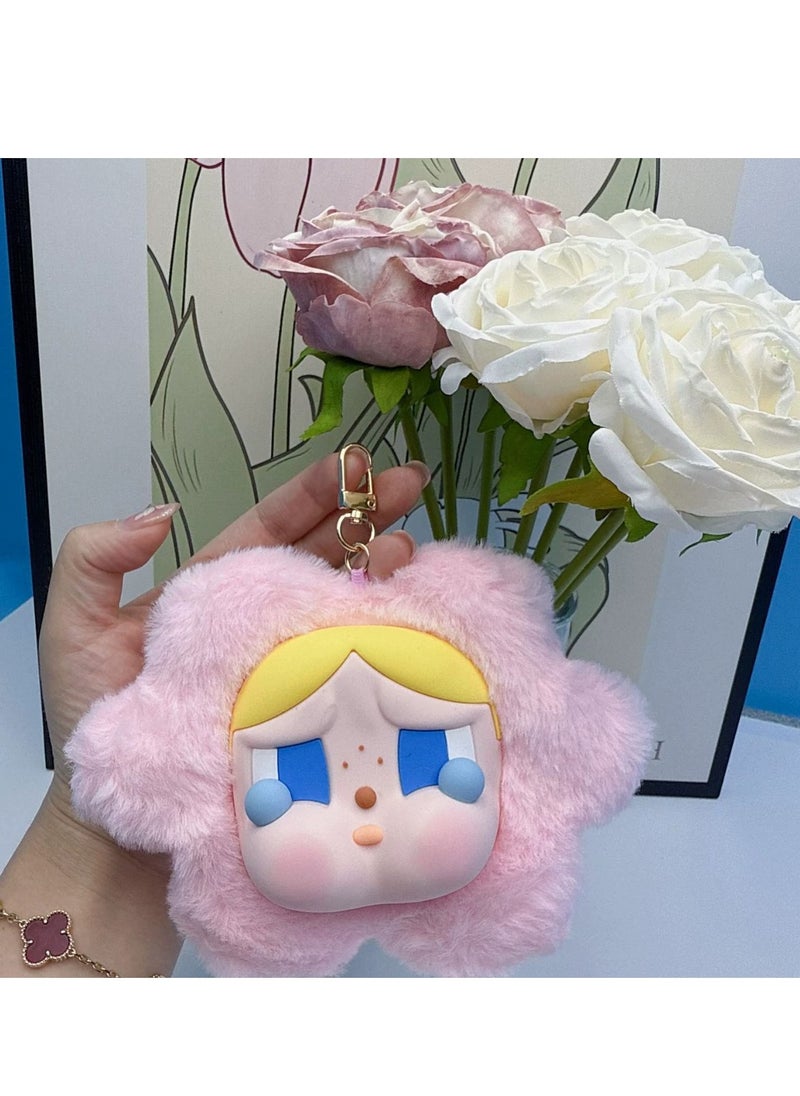 POP MART Pop Mart Sadness Club CRYBABY Crying Baby Fluffy Flower Big Head Shape Earphones Protective Case - Pop Mart City Park