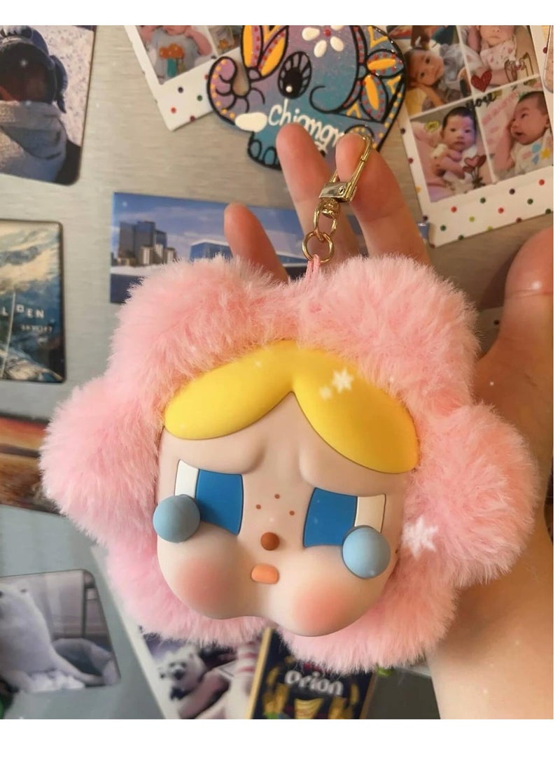 POP MART Pop Mart Sadness Club CRYBABY Crying Baby Fluffy Flower Big Head Shape Earphones Protective Case - Pop Mart City Park