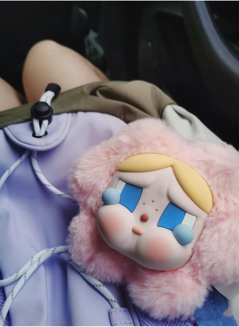 POP MART Pop Mart Sadness Club CRYBABY Crying Baby Fluffy Flower Big Head Shape Earphones Protective Case - Pop Mart City Park
