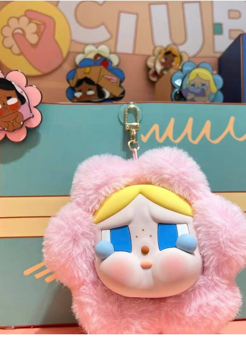 POP MART Pop Mart Sadness Club CRYBABY Crying Baby Fluffy Flower Big Head Shape Earphones Protective Case - Pop Mart City Park