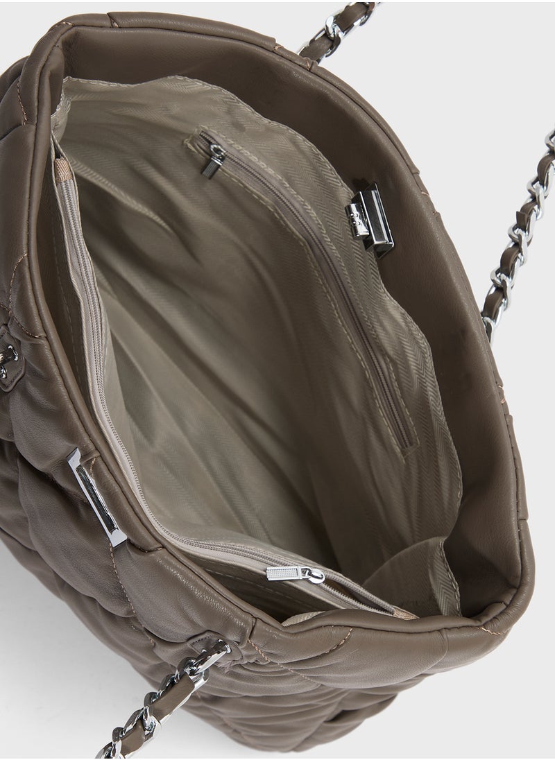 Quilted Ladies Tote Bag