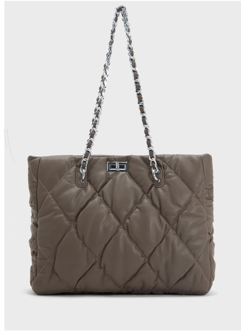 Quilted Ladies Tote Bag