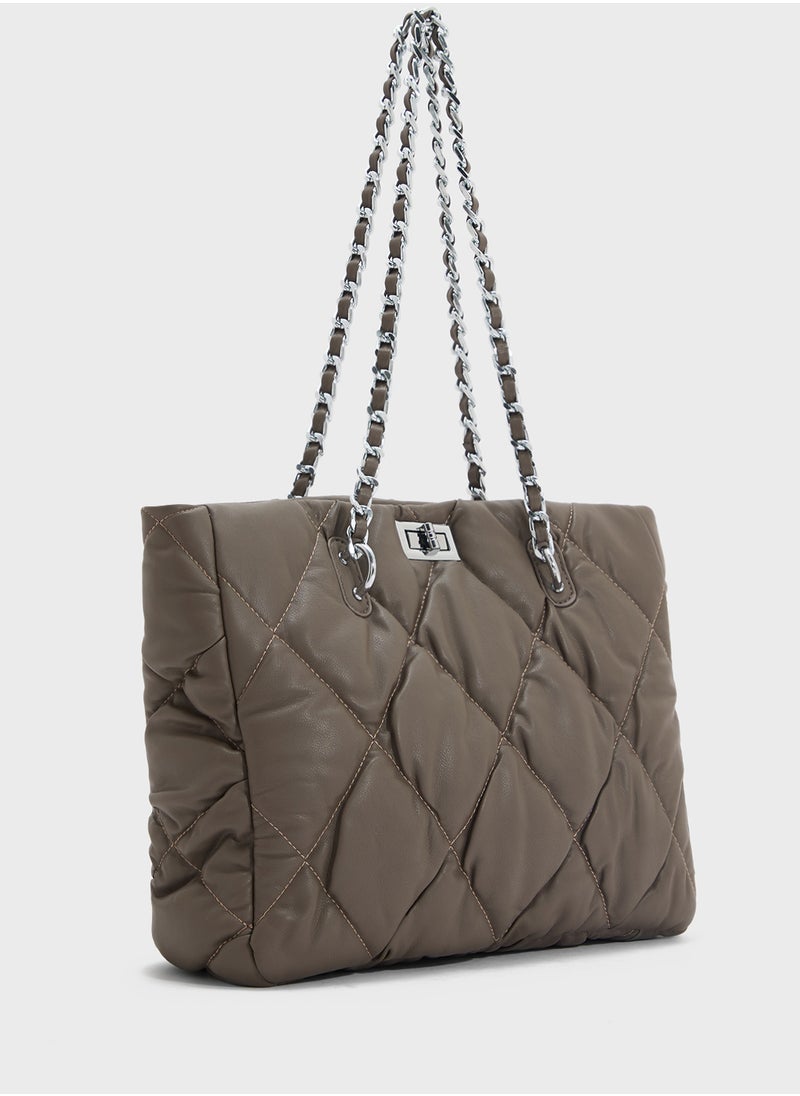 Quilted Ladies Tote Bag