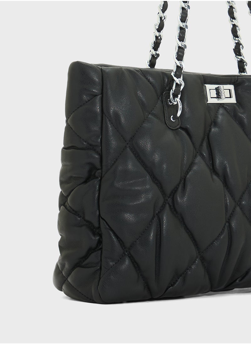 Quilted Ladies Tote Bag