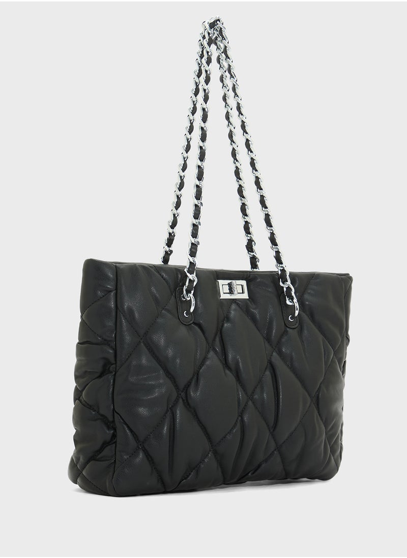 Quilted Ladies Tote Bag