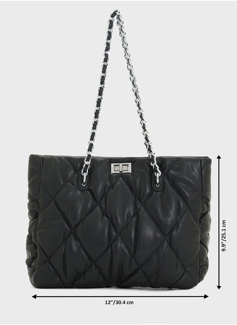 Quilted Ladies Tote Bag