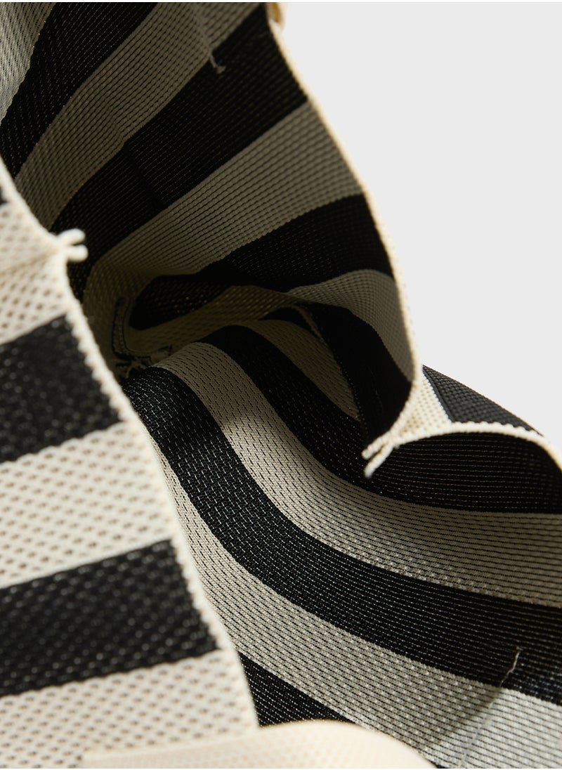 Striped Casual Tote