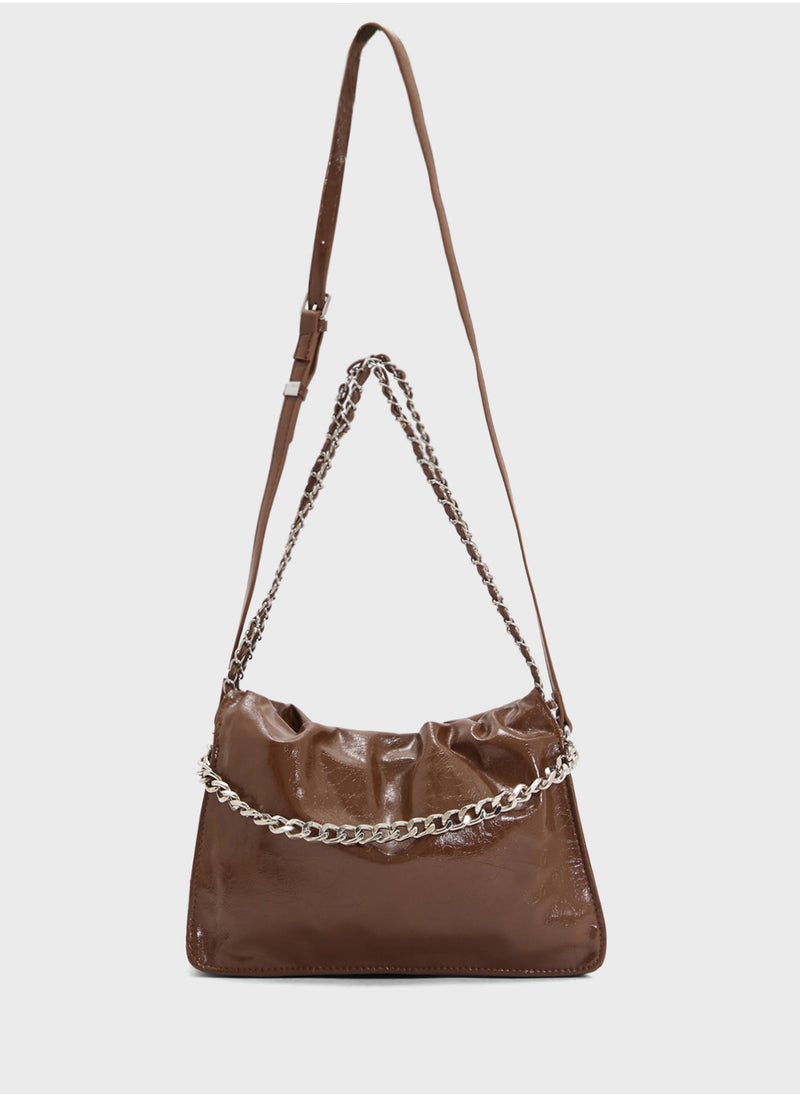 Crinkle Effect Tote Bag