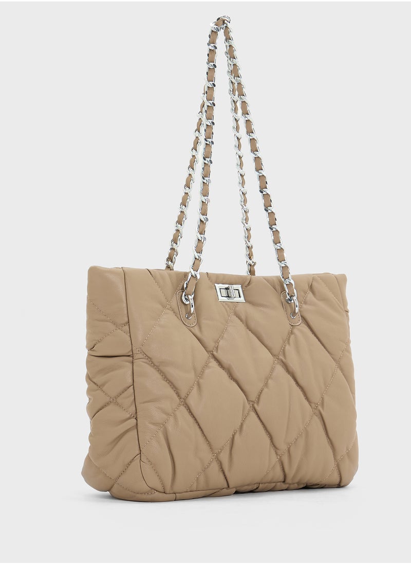 Quilted Ladies Tote Bag