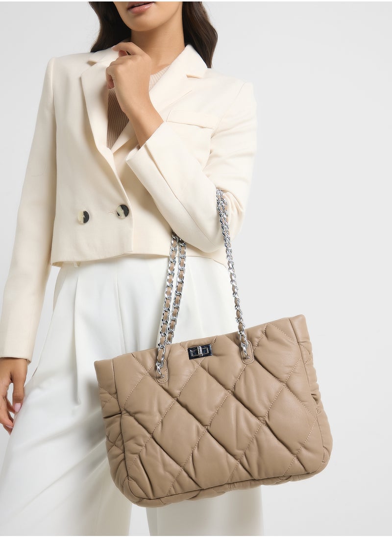 Quilted Ladies Tote Bag
