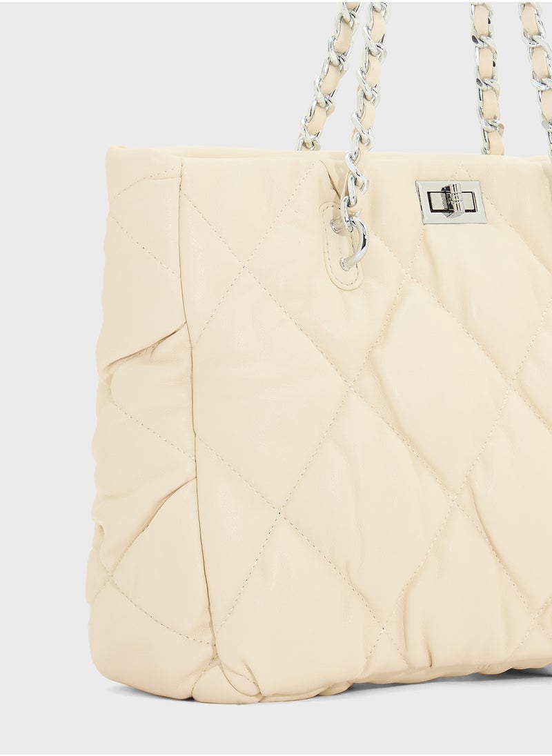 Quilted Ladies Tote Bag