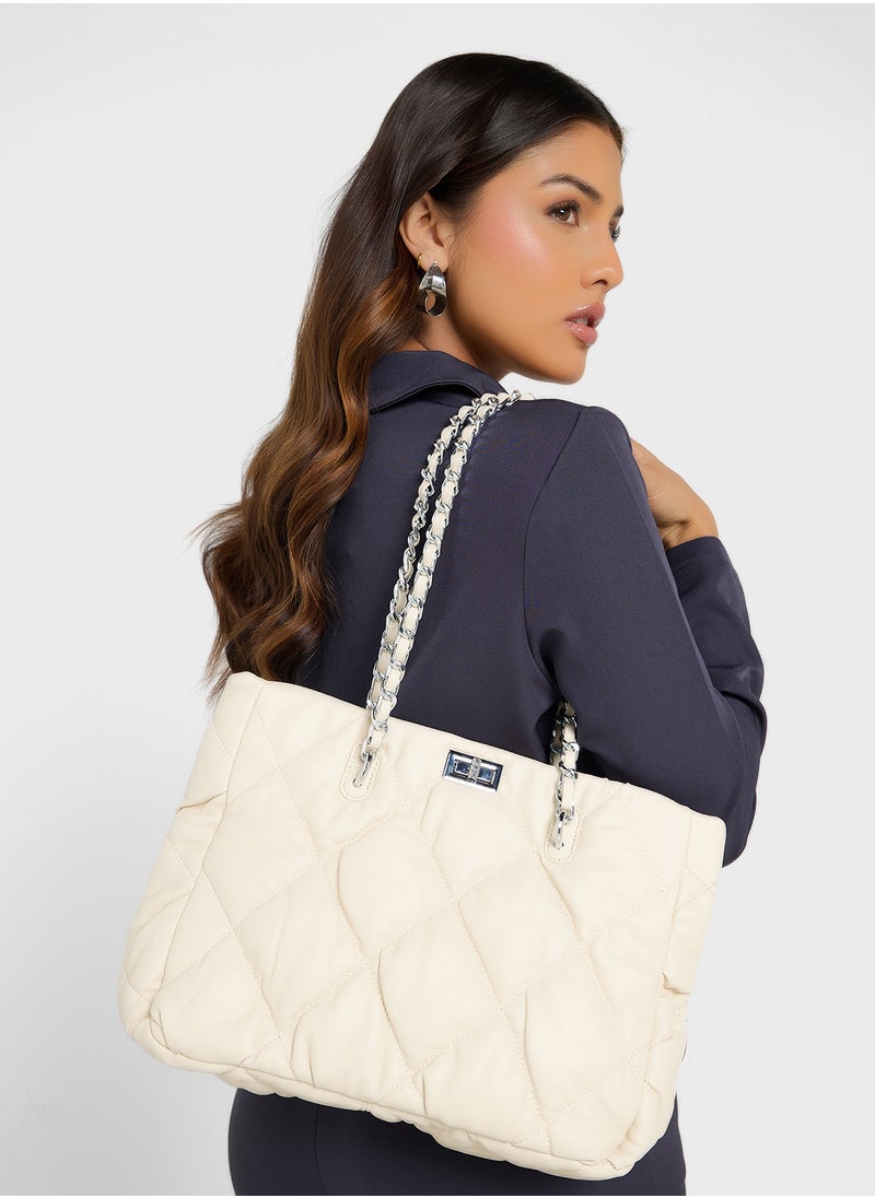 Quilted Ladies Tote Bag