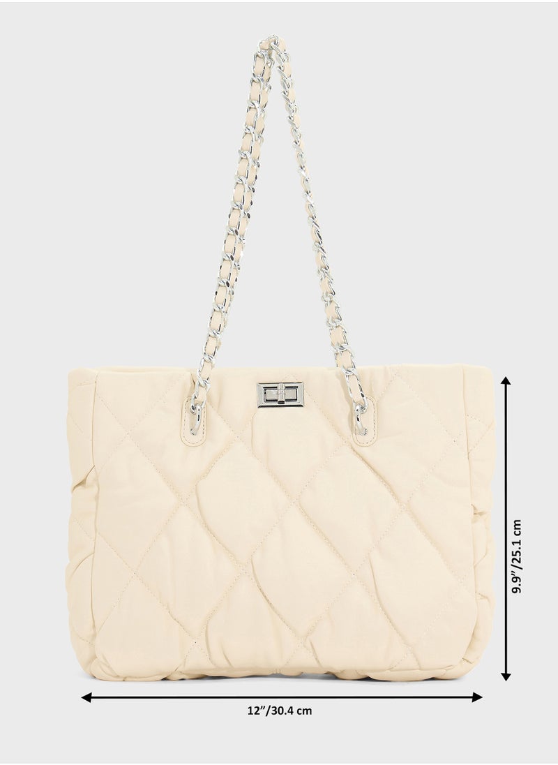 Quilted Ladies Tote Bag