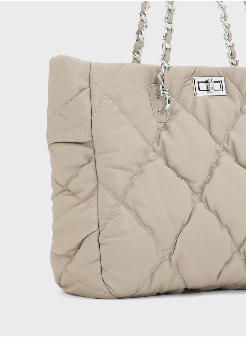 Quilted Ladies Tote Bag