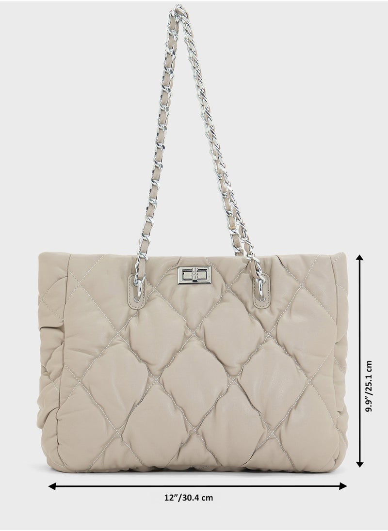 Quilted Ladies Tote Bag