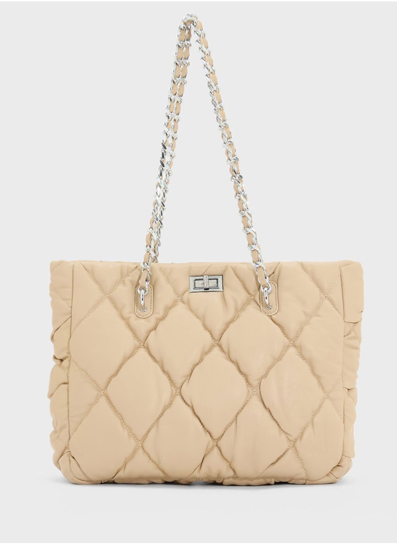 Quilted Ladies Tote Bag