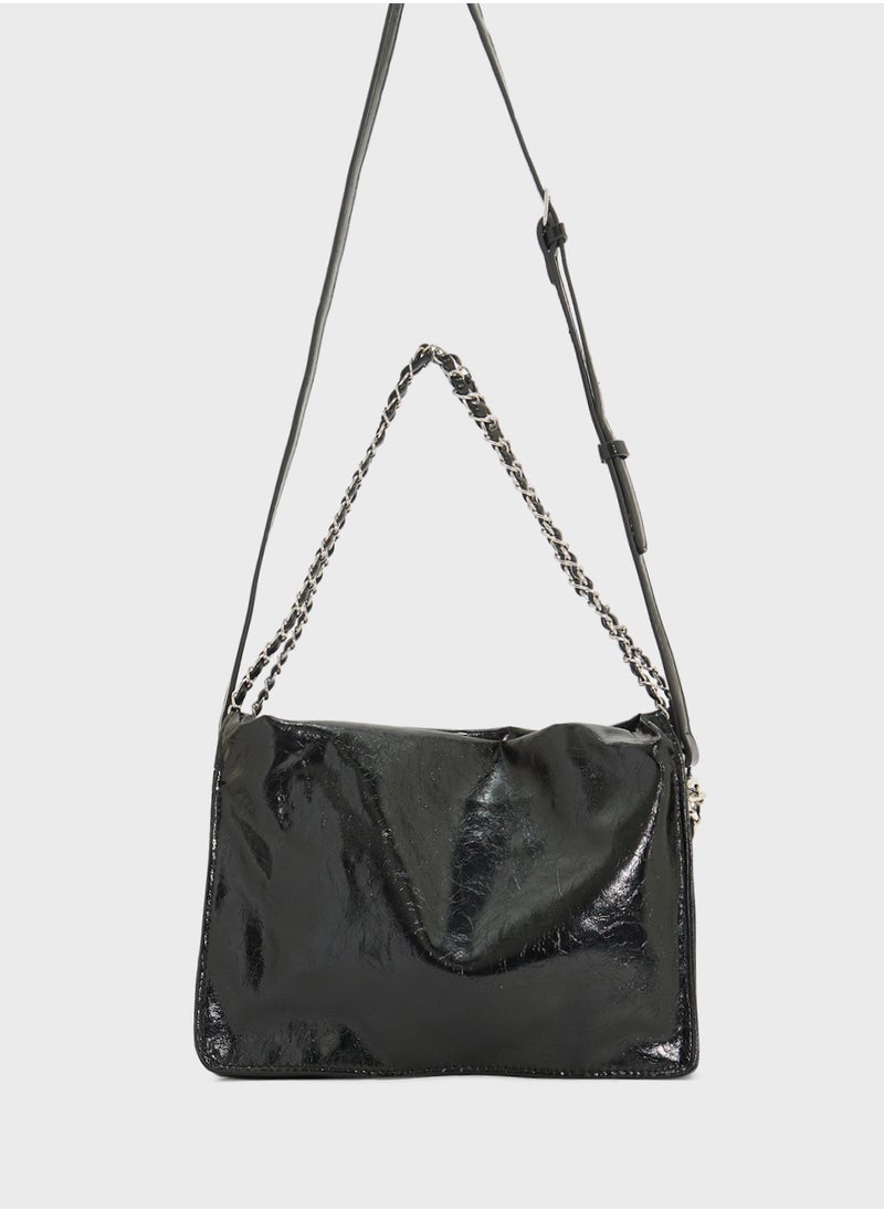 Crinkle Effect Tote Bag