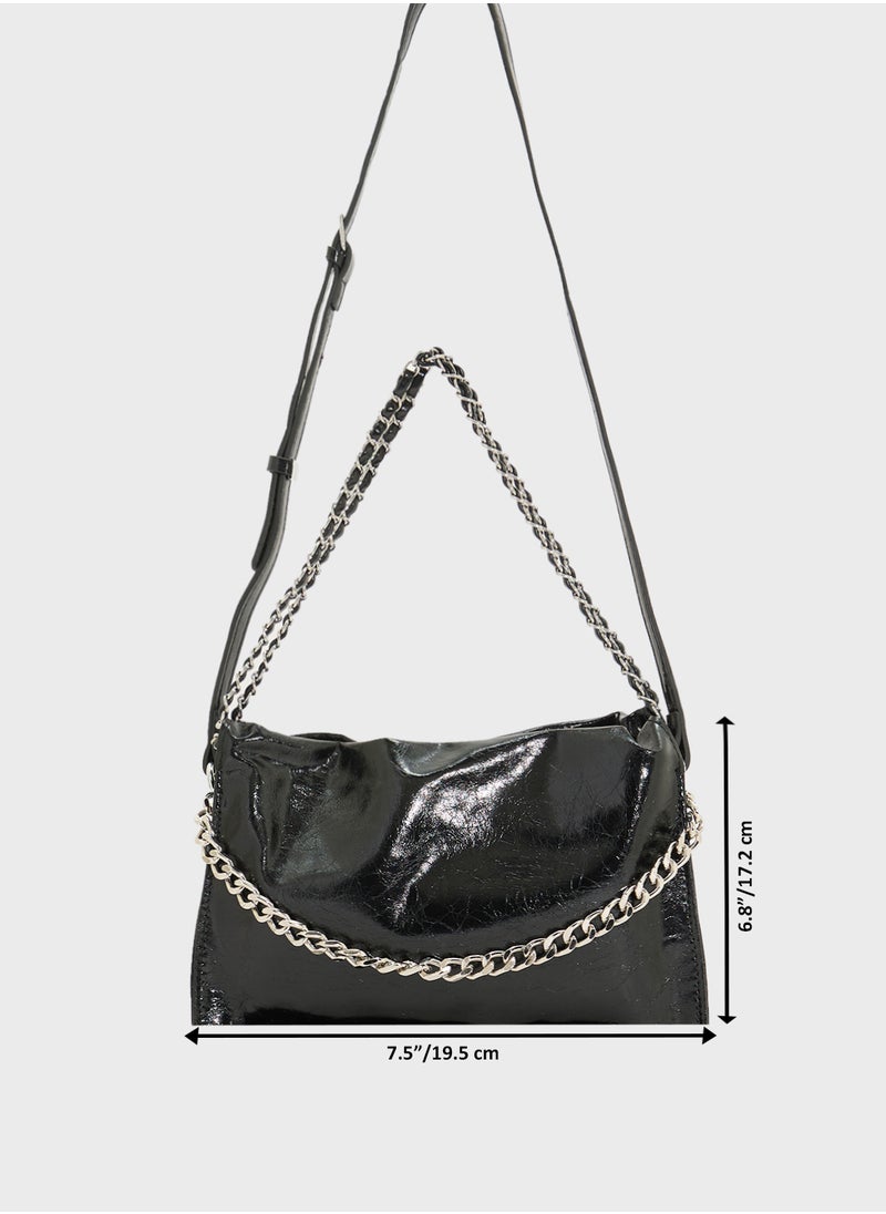Crinkle Effect Tote Bag