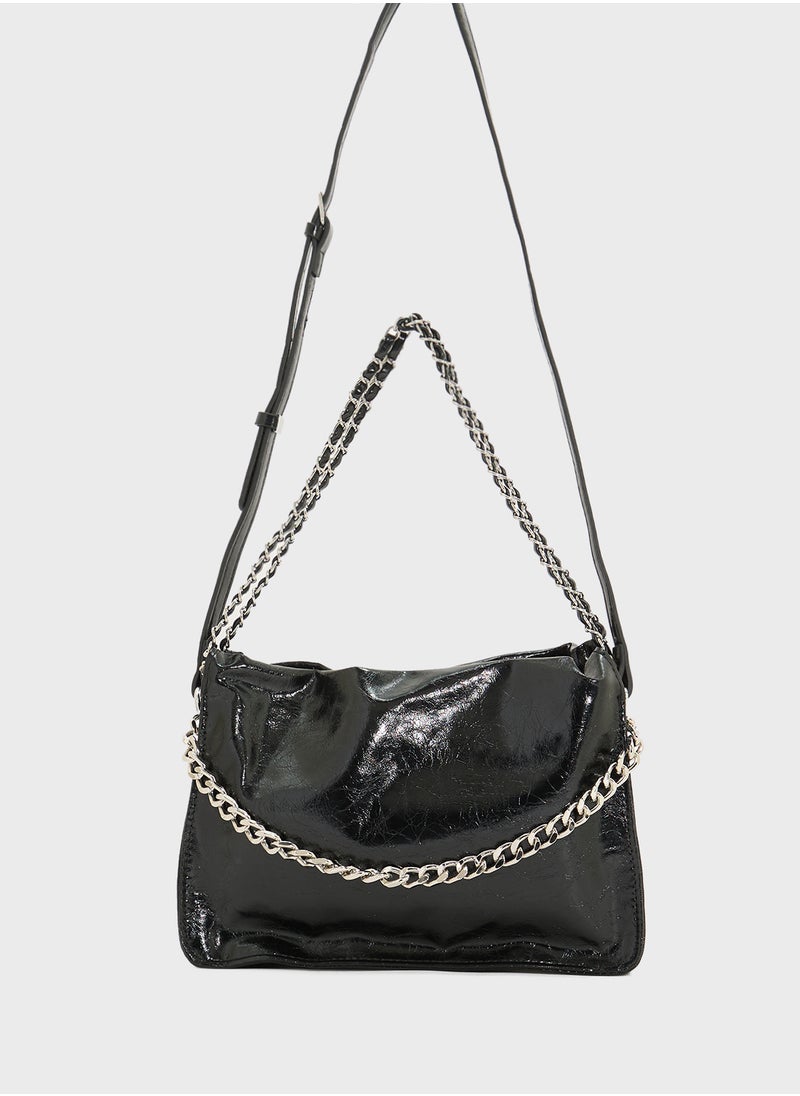 Crinkle Effect Tote Bag