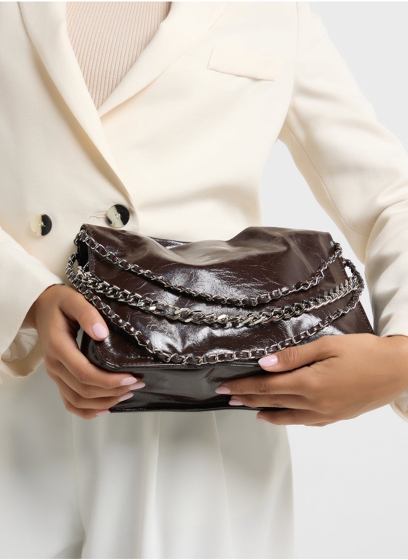 Crinkle Effect Tote Bag