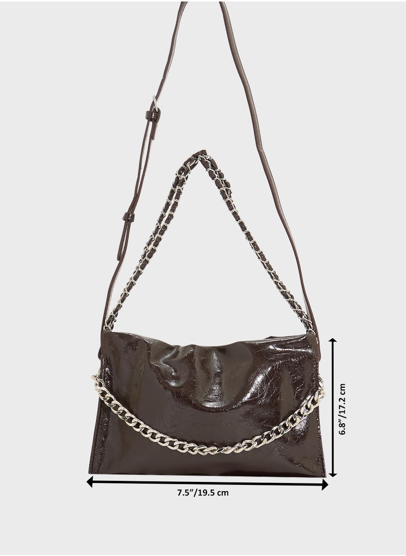 Crinkle Effect Tote Bag