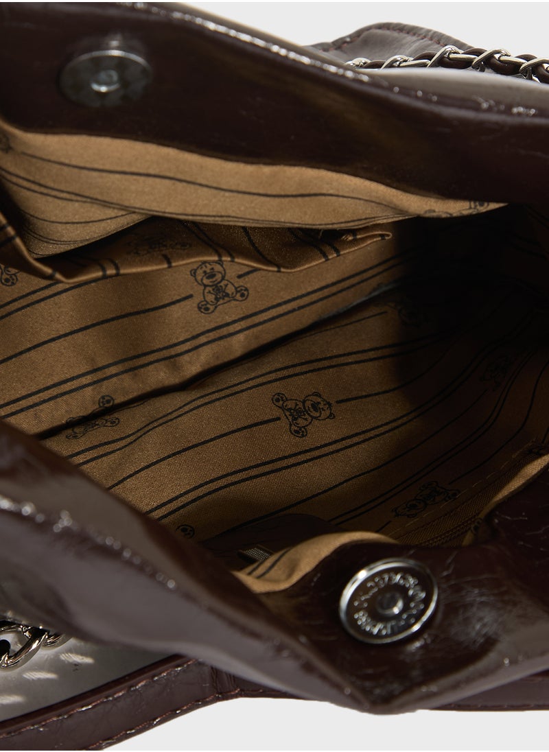 Crinkle Effect Tote Bag