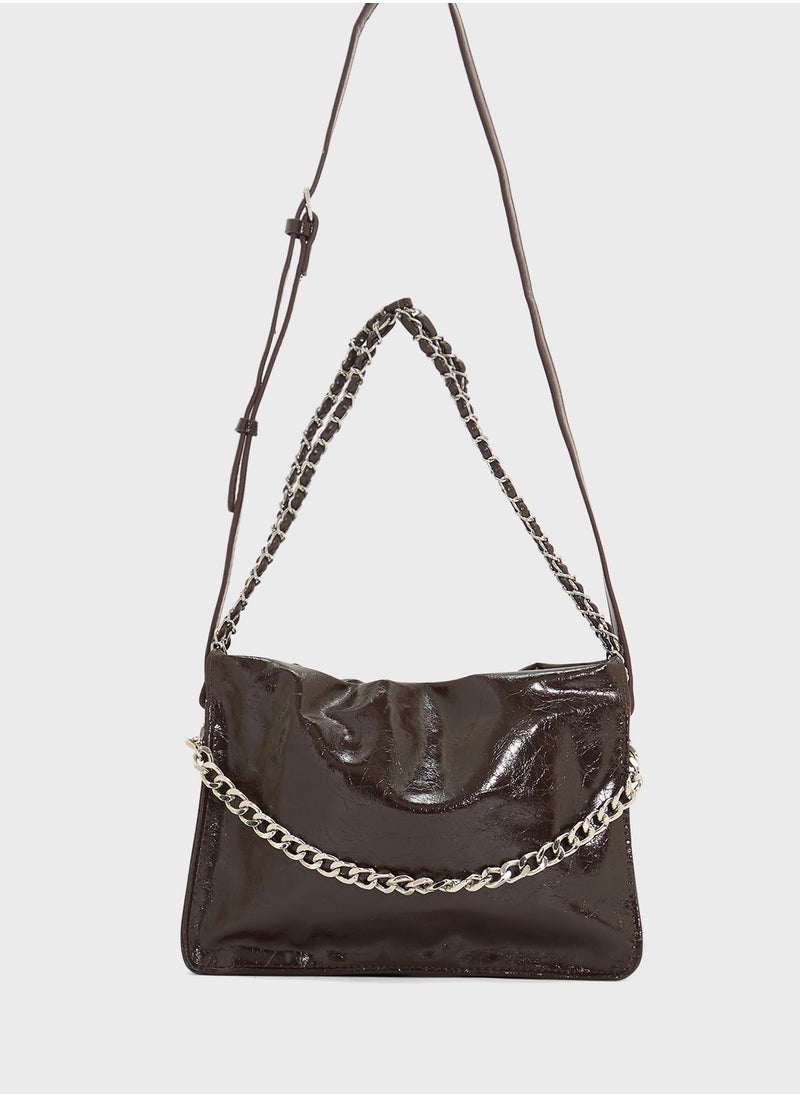 Crinkle Effect Tote Bag