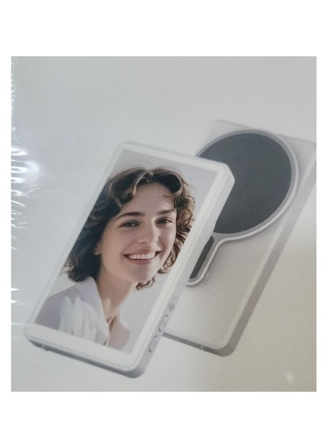 Magnetic Selfie Screen Monitor – Portable Magnetic Display for iPhone & Android | Real-Time Front-Facing Camera View, USB-C & Lightning Compatible, Easy Clip-On Selfie Mirror for Vloggers & Creators