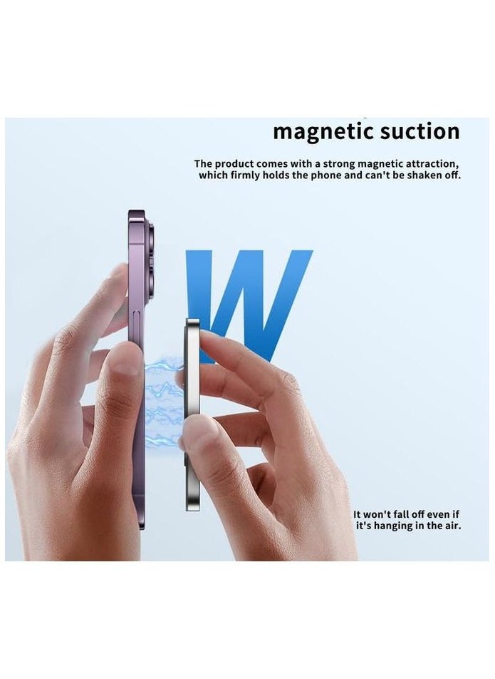 Magnetic Selfie Screen Monitor – Portable Magnetic Display for iPhone & Android | Real-Time Front-Facing Camera View, USB-C & Lightning Compatible, Easy Clip-On Selfie Mirror for Vloggers & Creators