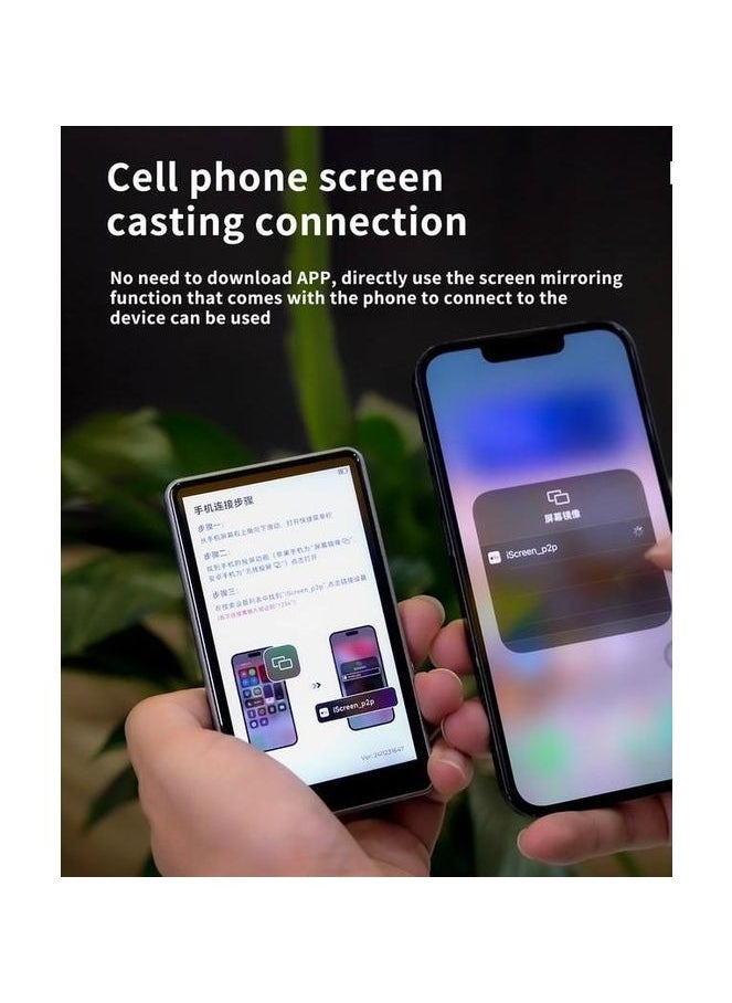 Magnetic Selfie Screen Monitor – Portable Magnetic Display for iPhone & Android | Real-Time Front-Facing Camera View, USB-C & Lightning Compatible, Easy Clip-On Selfie Mirror for Vloggers & Creators