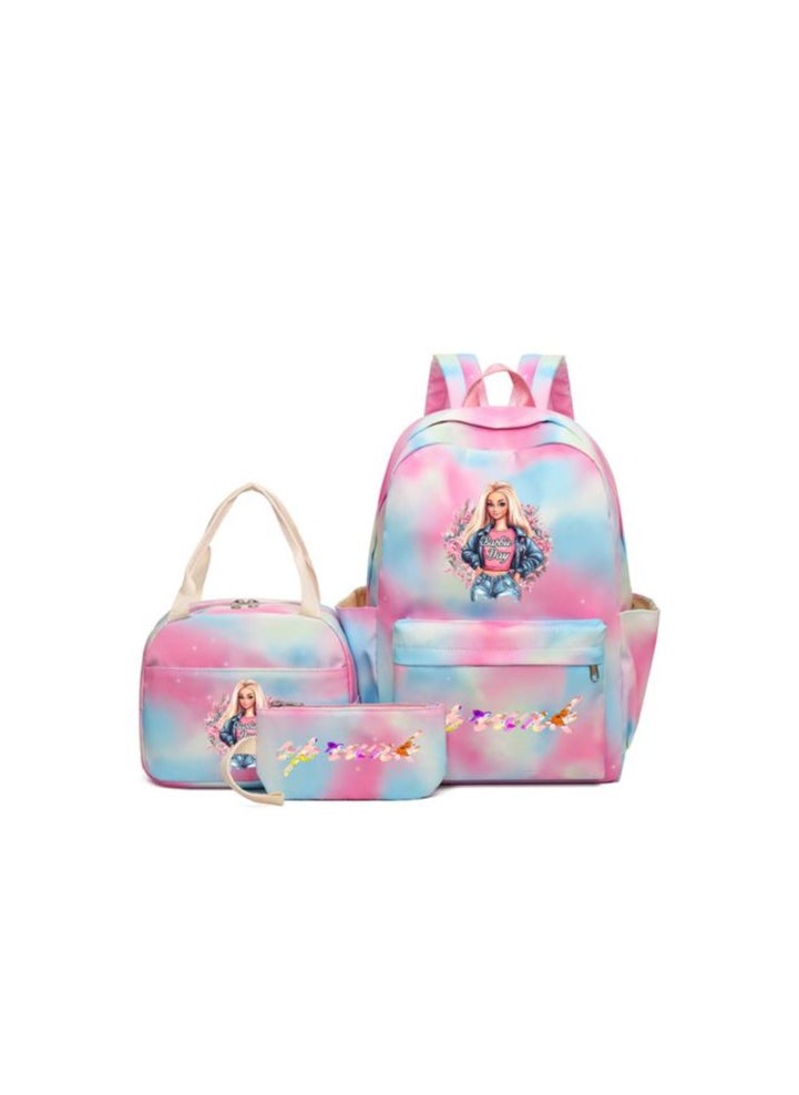 Fun cartoons accompanied by three-piece set of fashionable and practical bags (available for students, children, friends on outings, mountain climbing, etc.) - 45