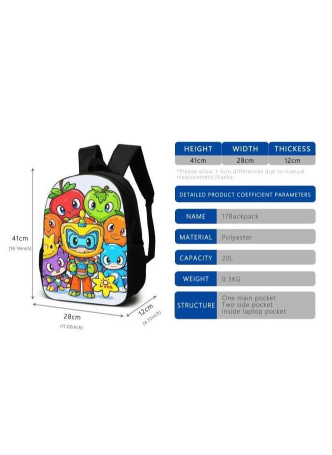 Cartoon style universal three-piece schoolbag - 807