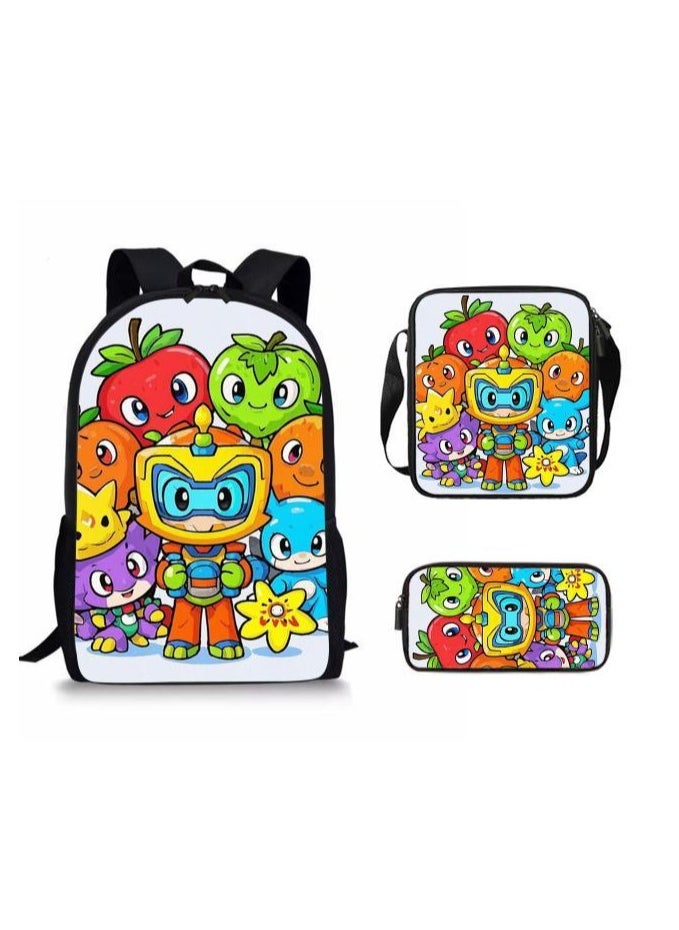 Cartoon style universal three-piece schoolbag - 807