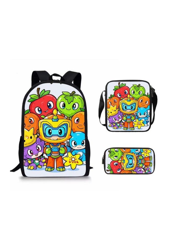 Cartoon style universal three-piece schoolbag - 807