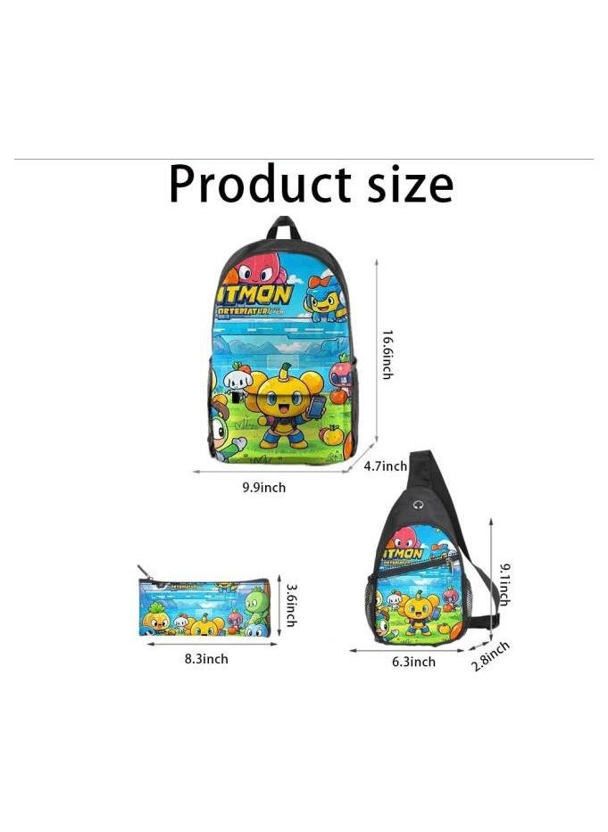 Universal cartoon new three-piece schoolbag - 492