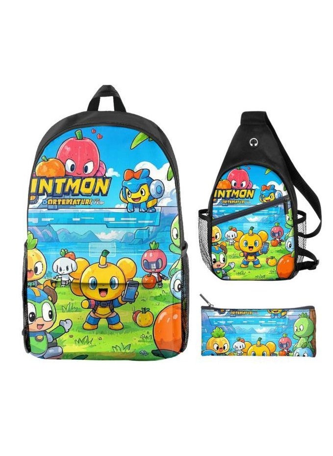 Universal cartoon new three-piece schoolbag - 492