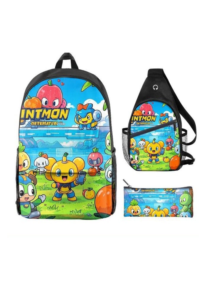 Universal cartoon new three-piece schoolbag - 492
