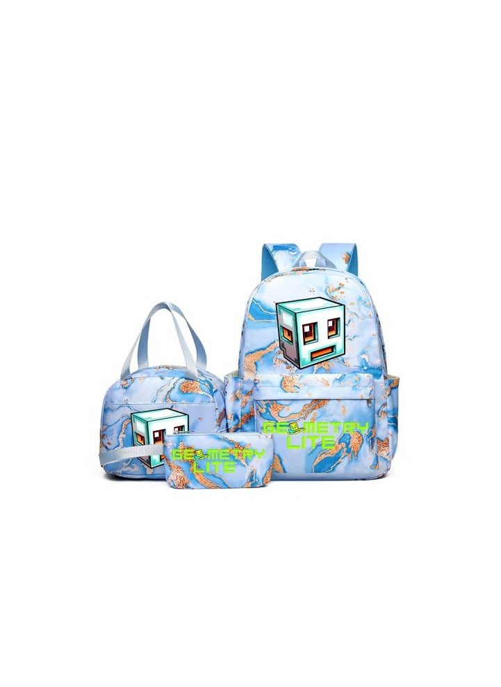Vibrant cartoon print bag combination! Lightweight design + large-capacity partition | Fully adapted for children/student/outdoor sports - 332